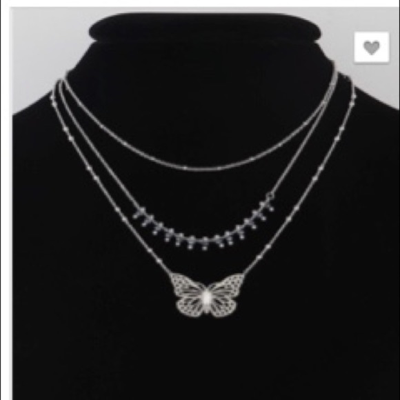 Multi Butterfly Pendant Necklace - Picture 2 of 3